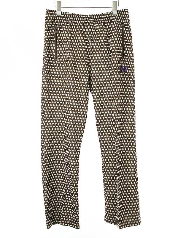 Needles ニードルズ 23SS TRACK PANT-POLY JQ ドットジャガードトラックパンツ ブラウン L MR283