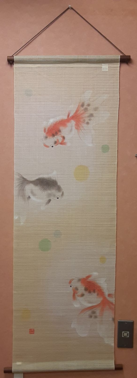 濡れ描き金魚