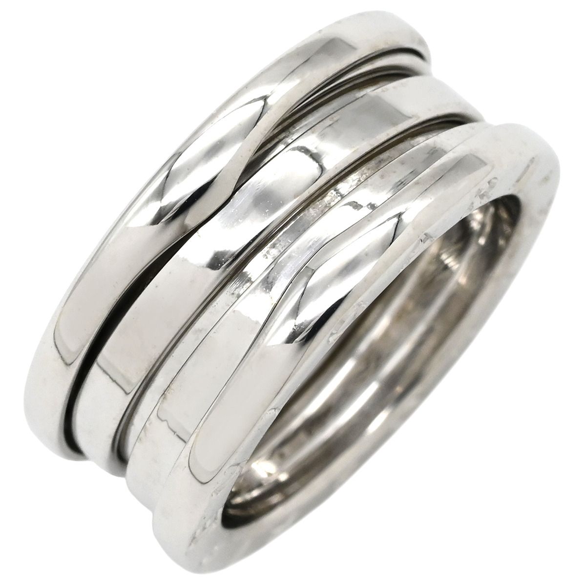 ブルガリ BVLGARI リング 指輪 ビーゼロワン B-zero1 3バンドリング K18WG ホワイトゴールド 53 JP13 Au750 18K 18金 12.5号