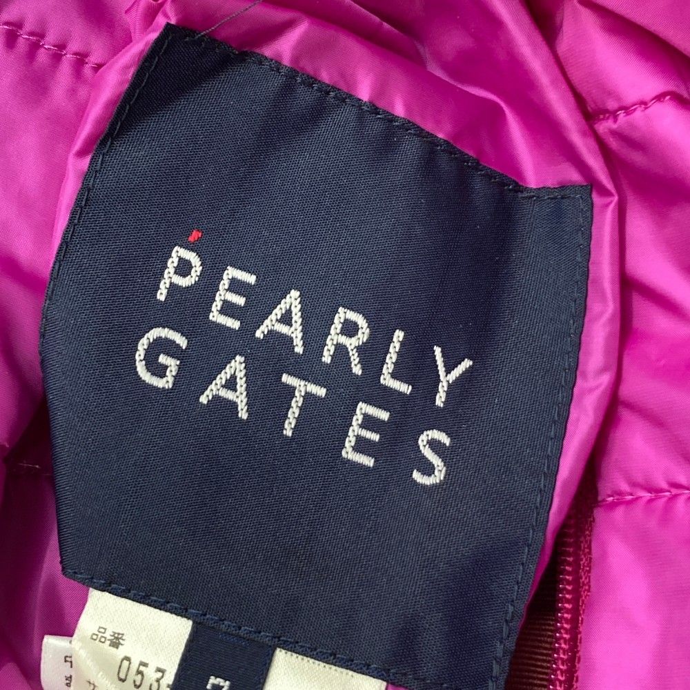 サイズ：7 PEARLY GATES パーリーゲイツ リバーシブル 2WAY 中綿