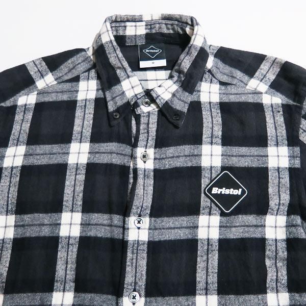 F.C.Real Bristol エフシーレアルブリストル 17SS 37 STAR FLANNEL SHIRTS FCRB-170052  37スターフランネル シャツ ホワイト ブラック ロングスリーブ チェック 長袖 F.C.R.B. - メルカリ