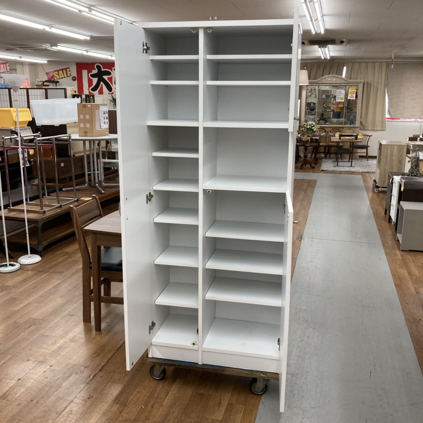 ジモティー限定価格 S764 中村敬木工 NAKAMURA 姿見付きシューズ