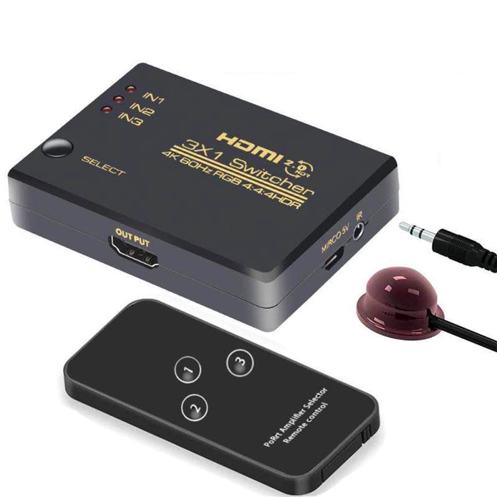 YFFSFDC HDMI切替器 3入力1出力 HDMI2.0 分配器 HDMI セレクター YFFSFDC HDMI切替器 3入力1出力 HDMI2.0 分配器 HDMI セレクター