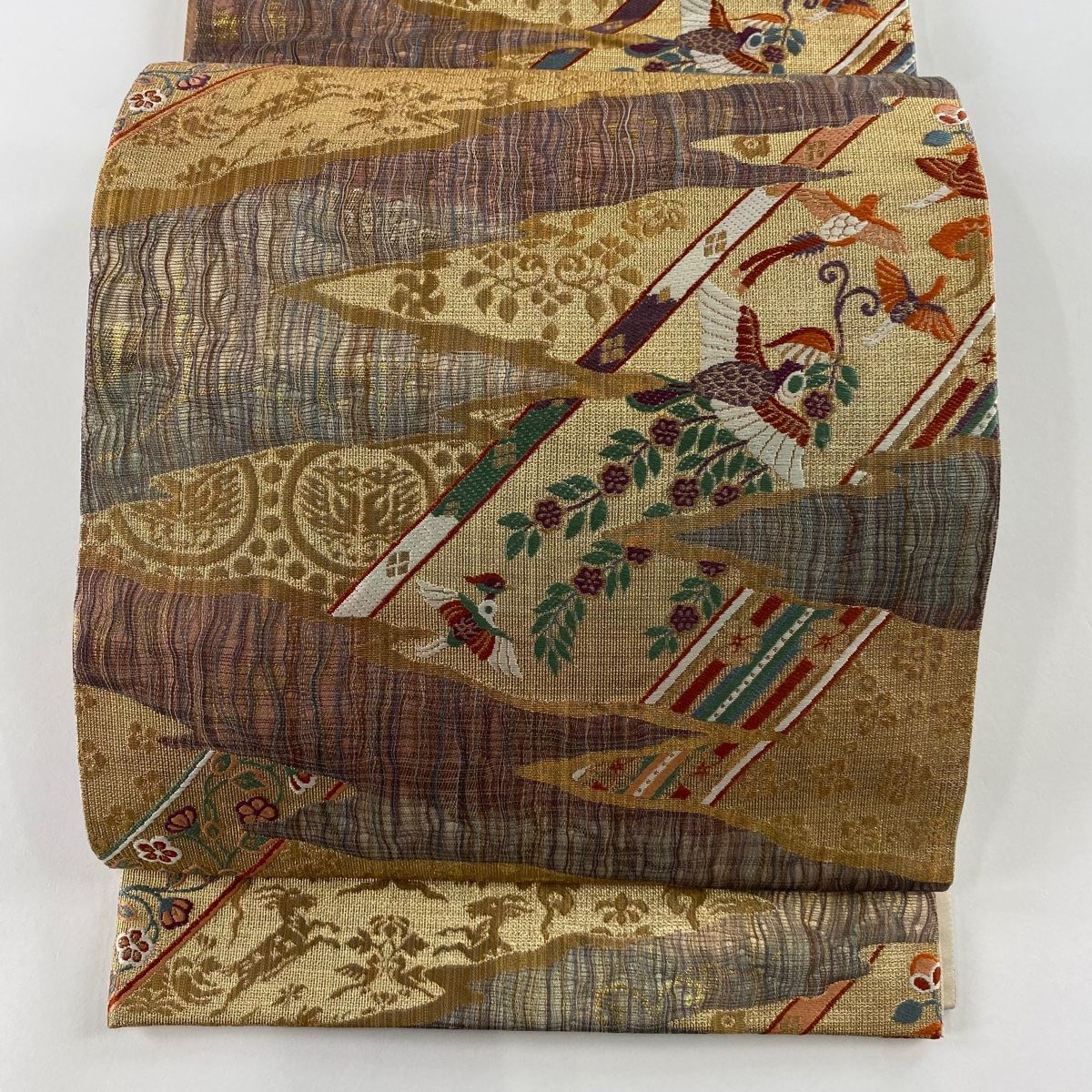 【美品】 袋帯 秀品 六通 正絹 【中古】 美品】 袋帯 秀品 六通 正絹 【中古】の通販 by バイセル ラクマ店｜ラクマ