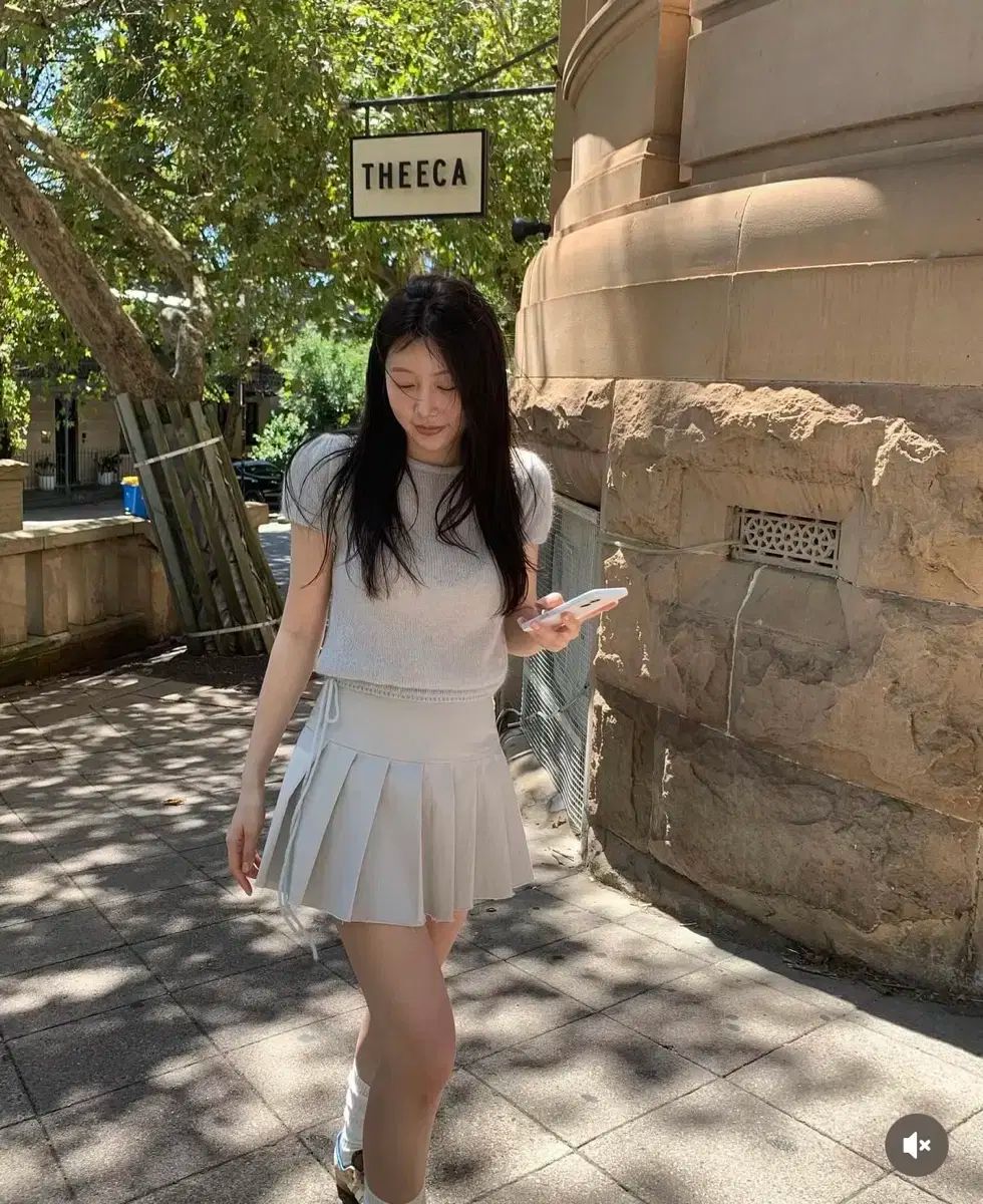 リリコーツ ソルベ パフニット サンドプリーツ スカート