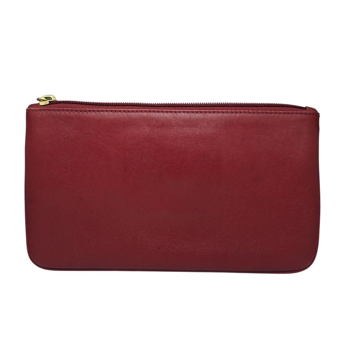 COACH オールドコーチ ターンロック アクセサリーポーチ レザー COACH オールドコーチ ターンロック アクセサリーポーチ レザー