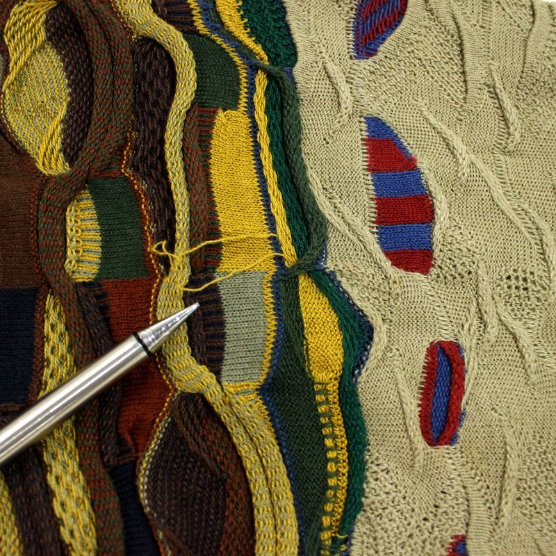 90s vintage COOGI 総柄 3Dニット マルチカラー ニットセーター