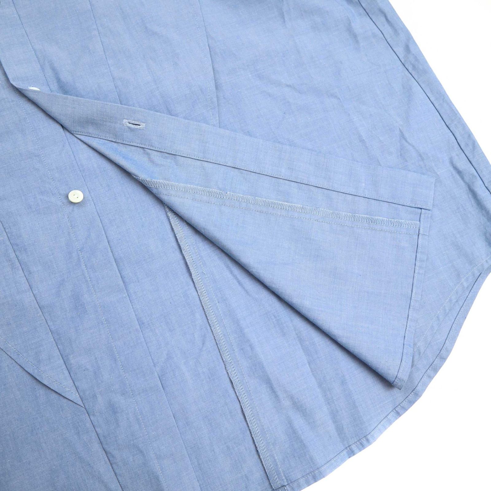 near.nippon  ニアーニッポン 25SS フリルフレアスリーブブラウス 102-25 サックスブルー - NEAR.NIPPON フリル フレアスリーブ ブラウス 102-25 BLUE ニアー