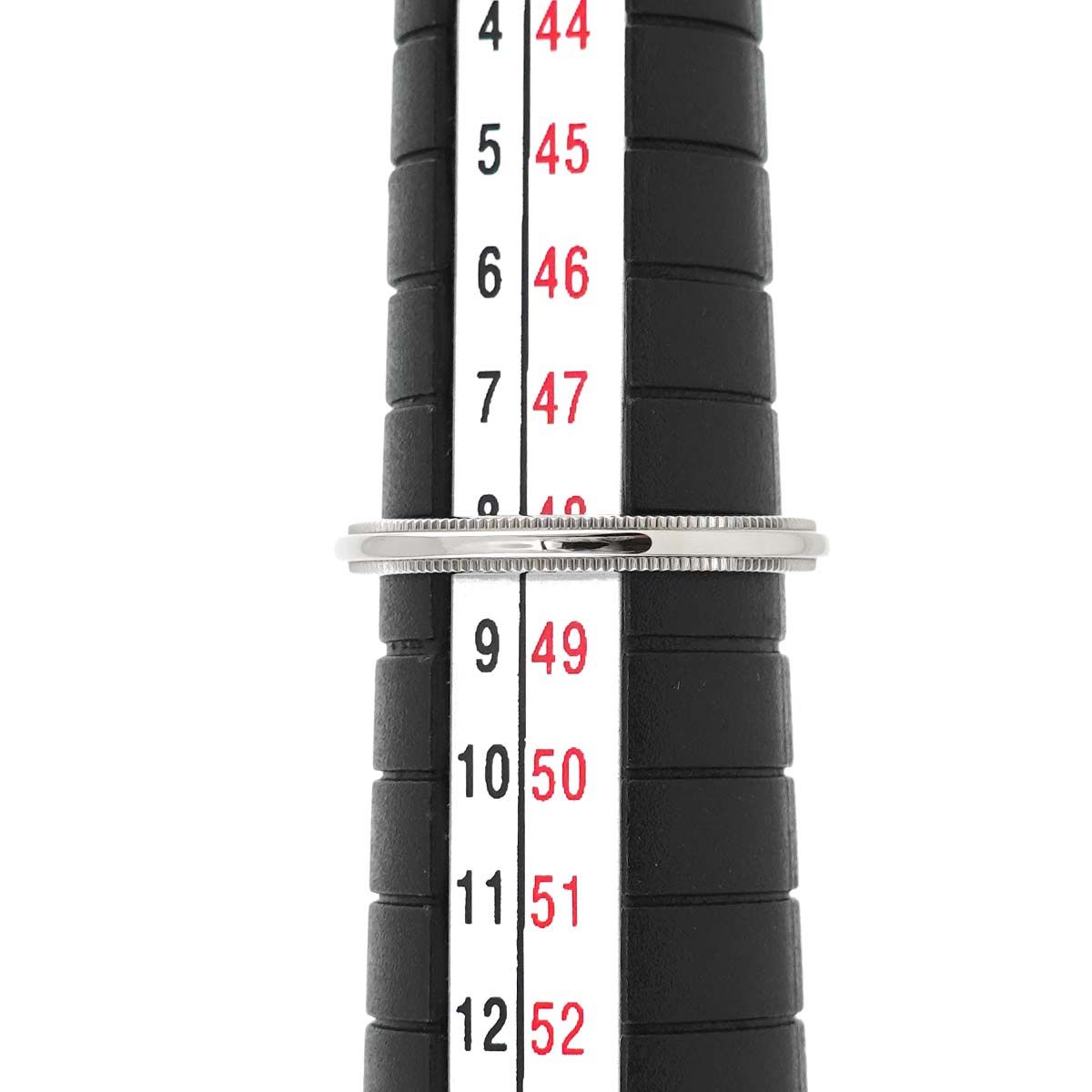 ティファニー TIFFANY&CO. ミルグレイン 8号 リング 幅2mm Pt