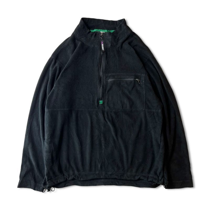 90s REI ハーフジップ プルオーバー POLARTEC フリース トップ XL 黒