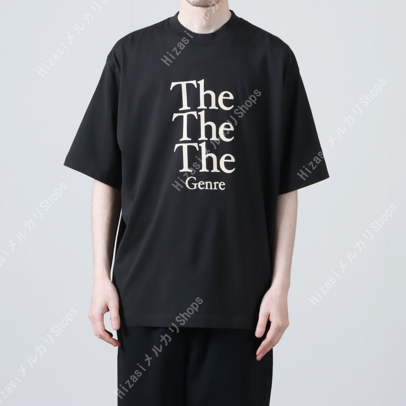 blurhmsROOTSTOCK(ブラームスルーツストック) / The Genre Print Tee WIDE (Black)