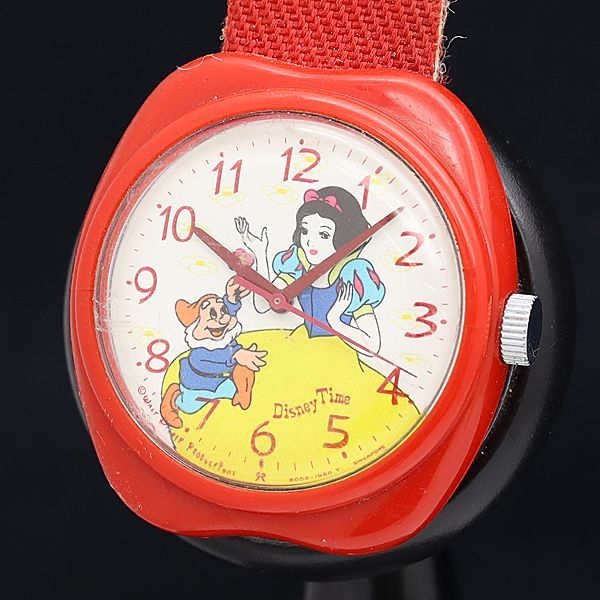 手巻き ディズニータイム 8004-012 白雪姫 白文字盤 レディース腕時計 