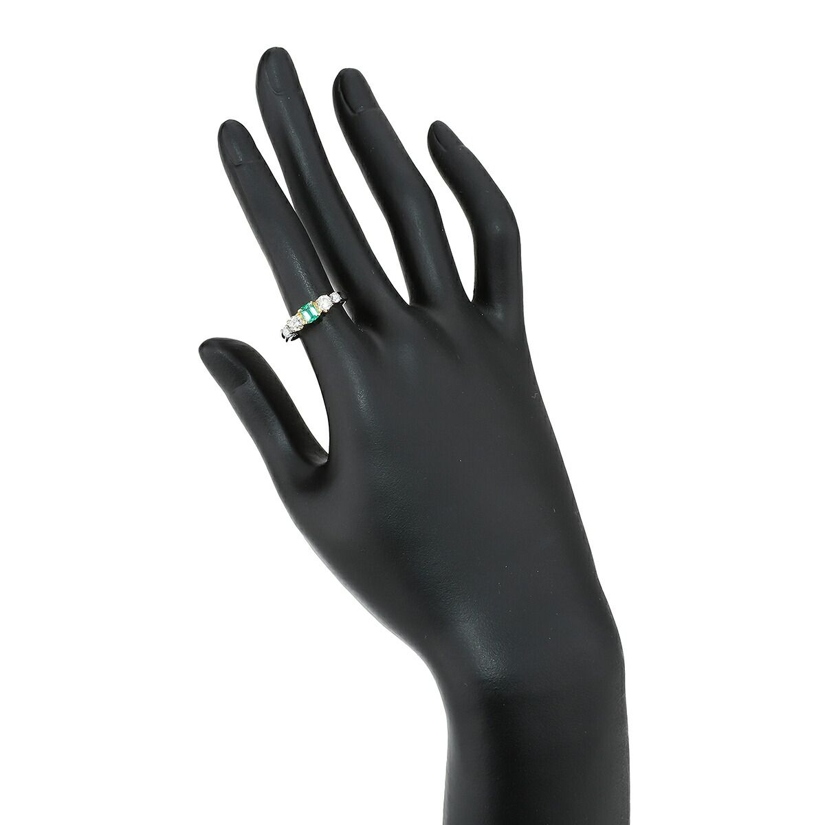 リング SIクラス 指輪 エメラルド 0.27ct ダイヤモンド 0.525ct Pt900  