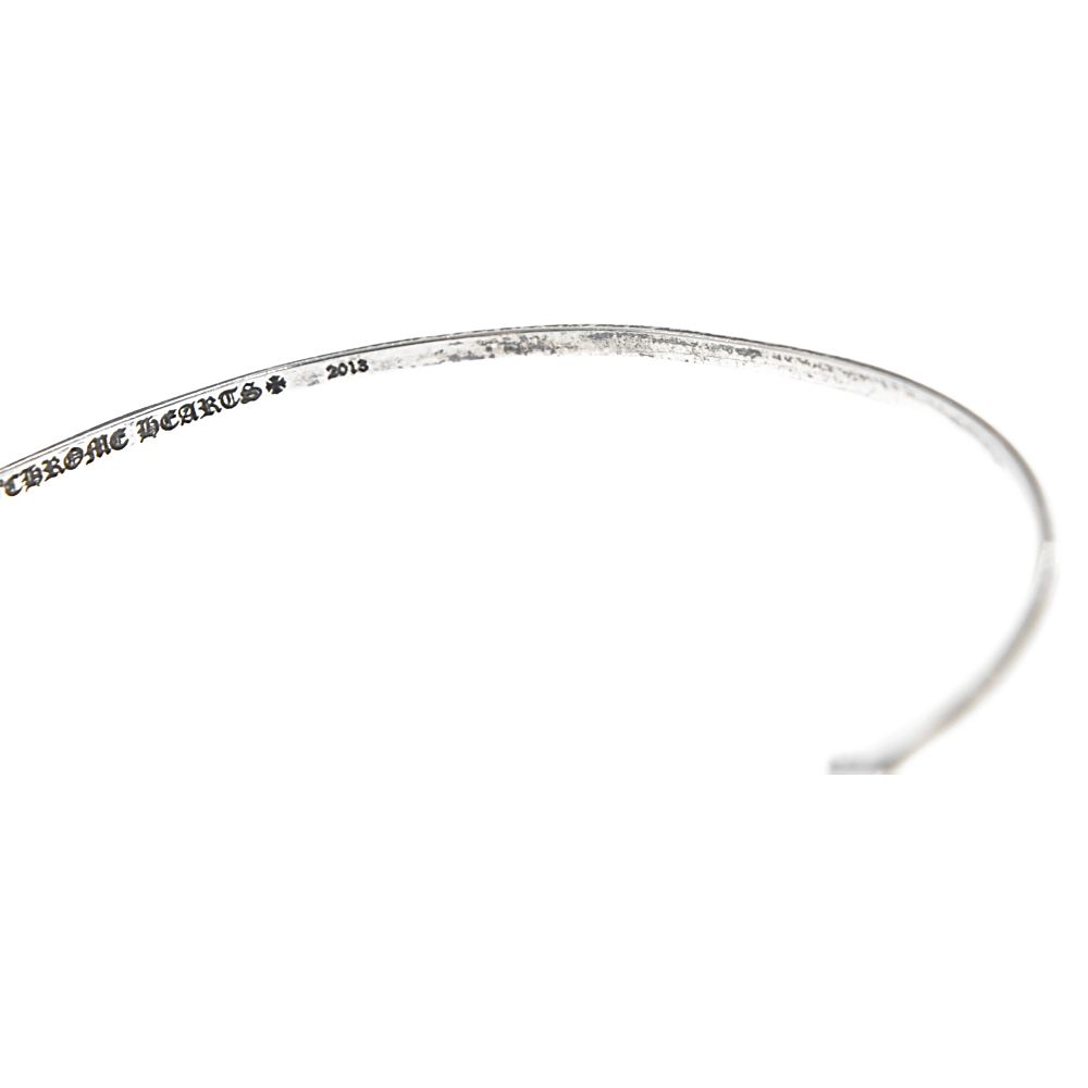 CHROME HEARTS (クロムハーツ) CH PLUS BUBBLEGUM BANGLE 3CHプラス バブルガムバングル ブレスレット シルバー  - メルカリ