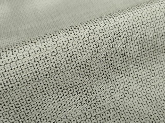 平和屋着物●男性　本場大島紬　白大島　アンサンブル　長羽織　100亀甲　総詰め　キングサイズ　正絹　逸品　DAAW5812ud 平和屋着物○男性 本場大島紬 白大島 アンサンブル 長羽織 100亀甲 総