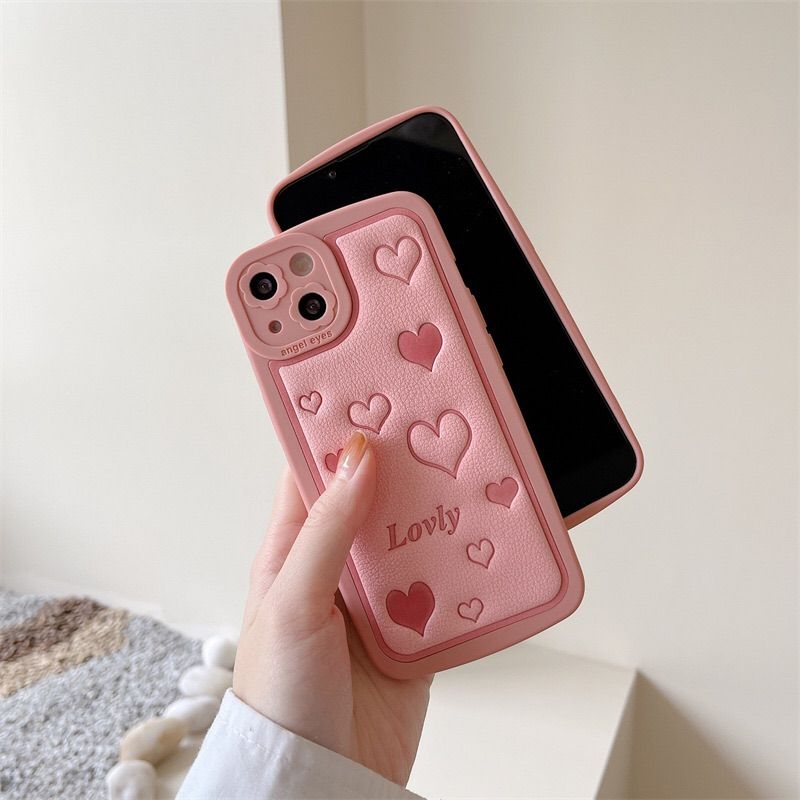 実物超可愛い ピンク ハート スマホケース iphone13ケース PU 実物超可愛い ピンク ハート スマホケース iphone13ケース PU