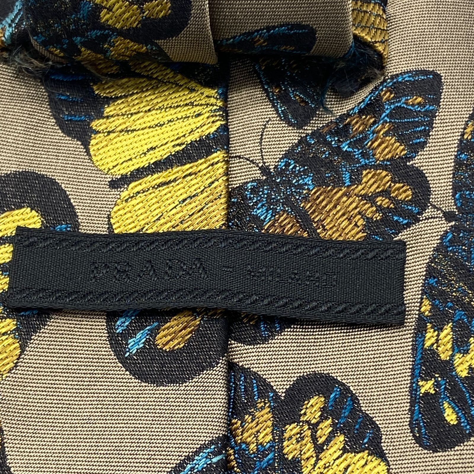 04m2440∞ PRADA プラダ ネクタイ バタフライ柄 蝶 ブラウン 04m2440∞ PRADA プラダ ネクタイ バタフライ柄 蝶 ブラウン
