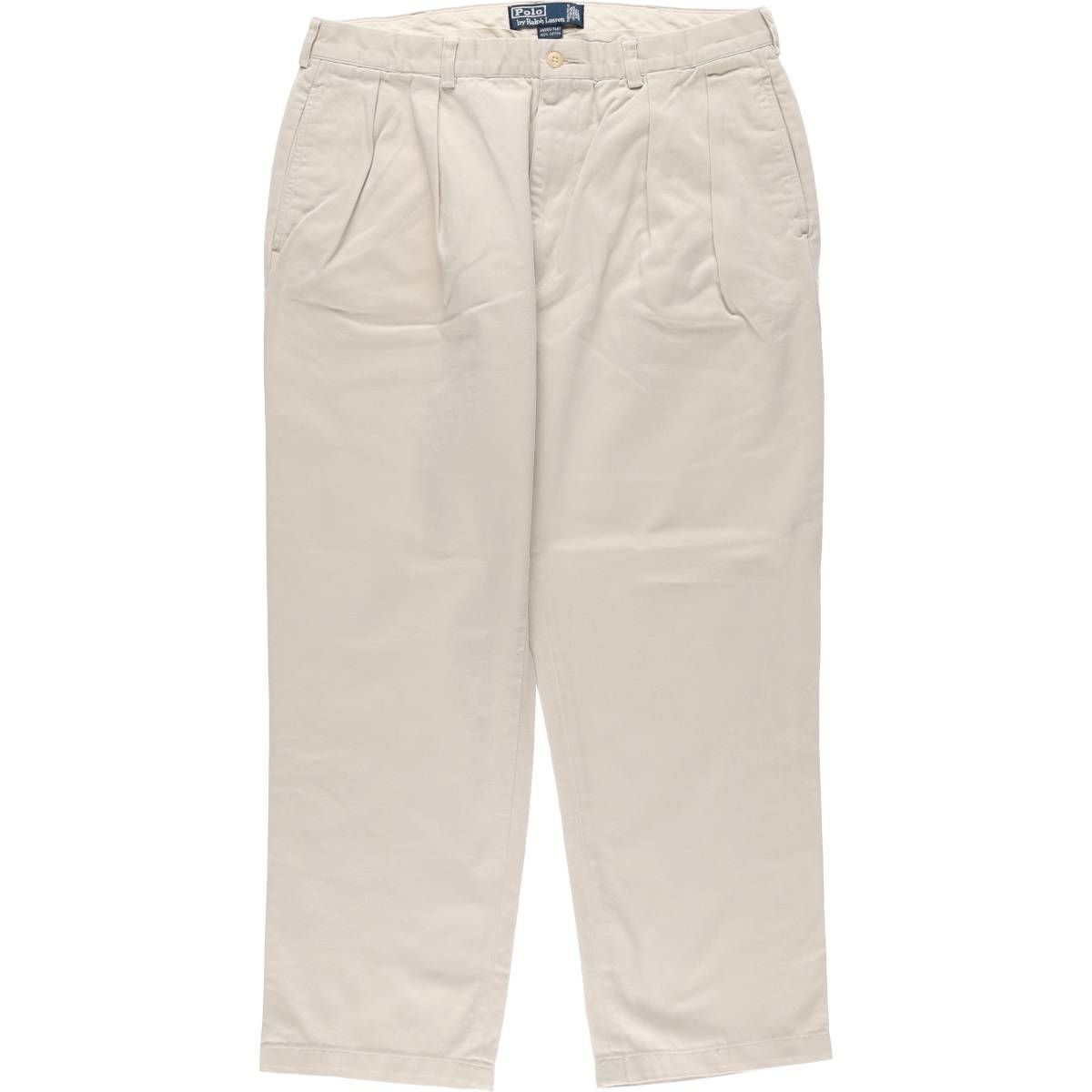 古着 ラルフローレン Ralph Lauren POLO by Ralph Lauren ANDREW PANT ツータック チノパンツ メンズw34相当|eaa537485