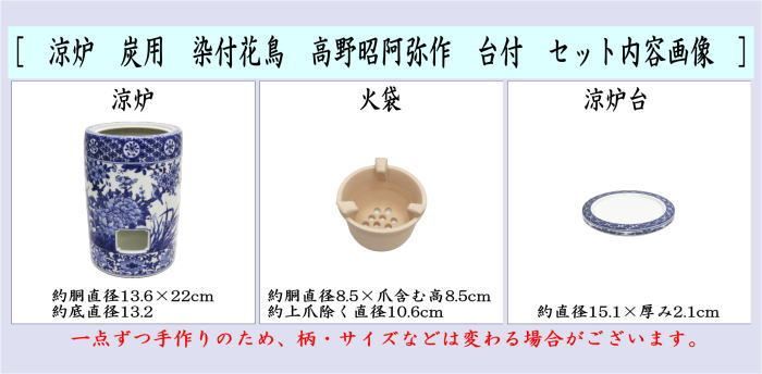 昭阿弥  涼炉  煎茶道具  茶道具 煎茶道具 涼炉】 炭用 萬歴赤絵 高野昭阿弥作 台付 – 今屋静香園