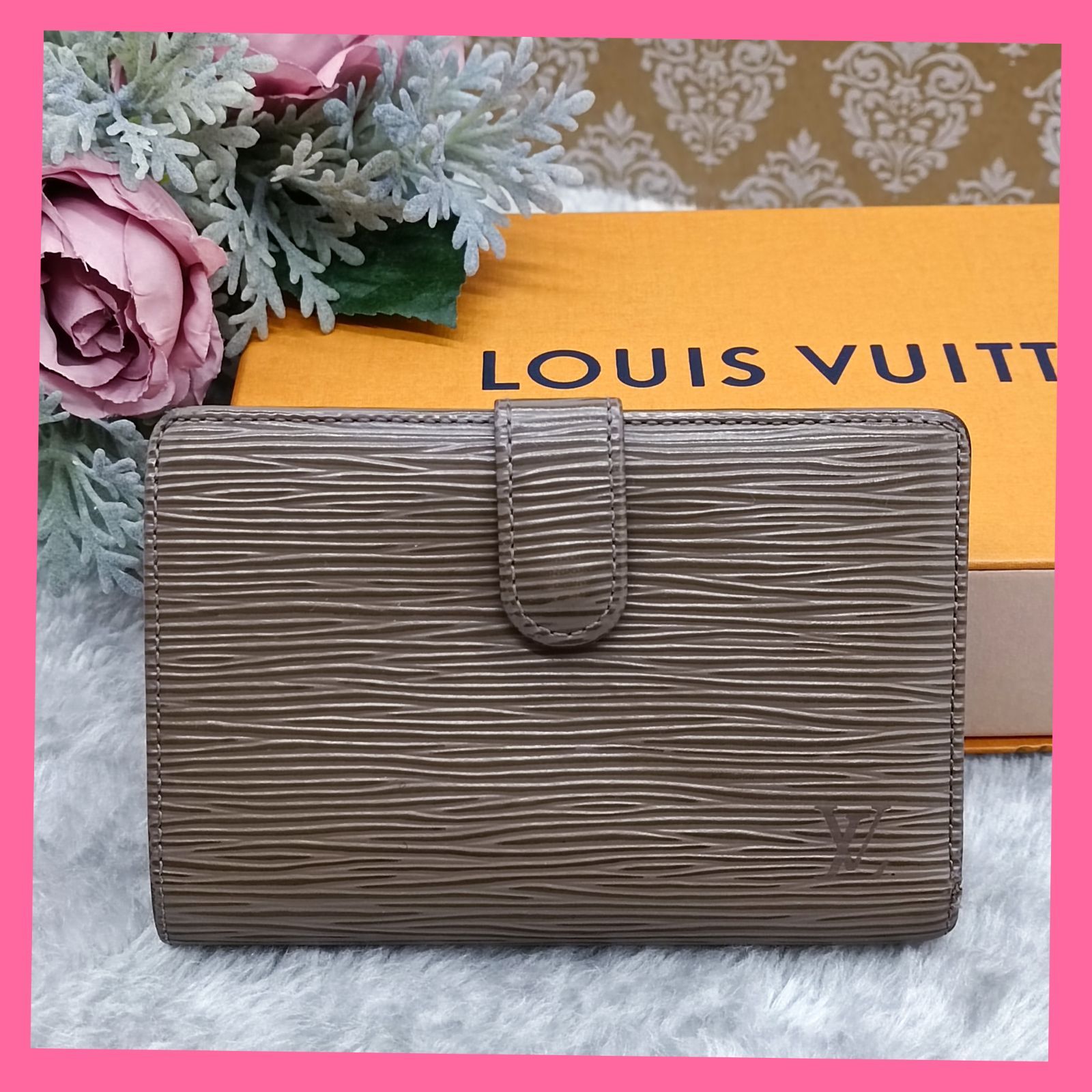 ヴィトン LOUISVUITTON エピ ヴィエノワ ブラウン 折り財布 がま口 LOUISVUITTON】ルイヴィトン 折り財布 財布 ヴィエノワ がま口