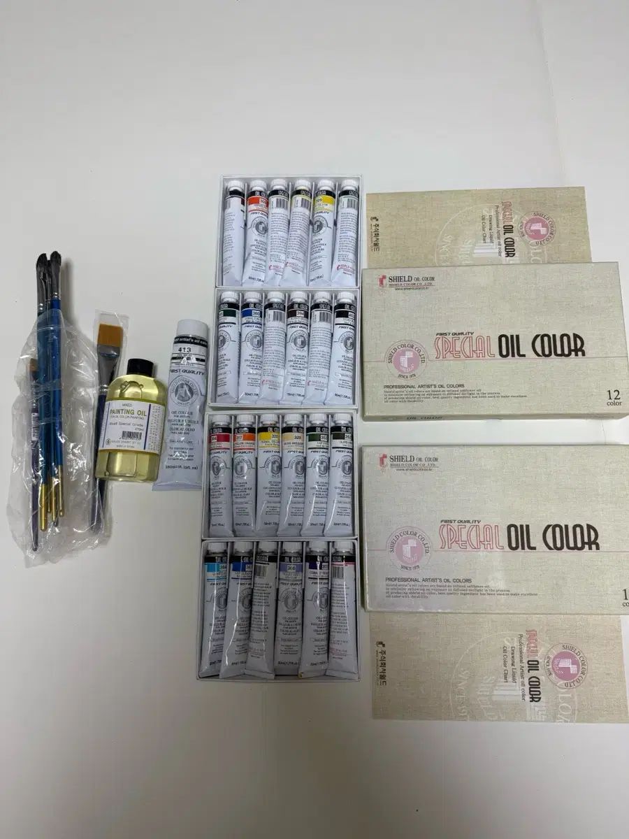 シールド 油 絵の具 セット