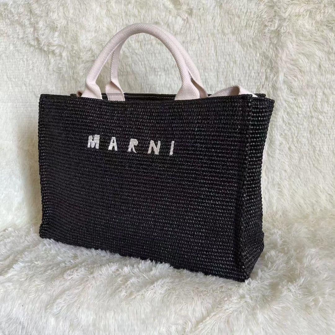 美品】MARNIトートバッグ かごバック スモール ショルダー付き  