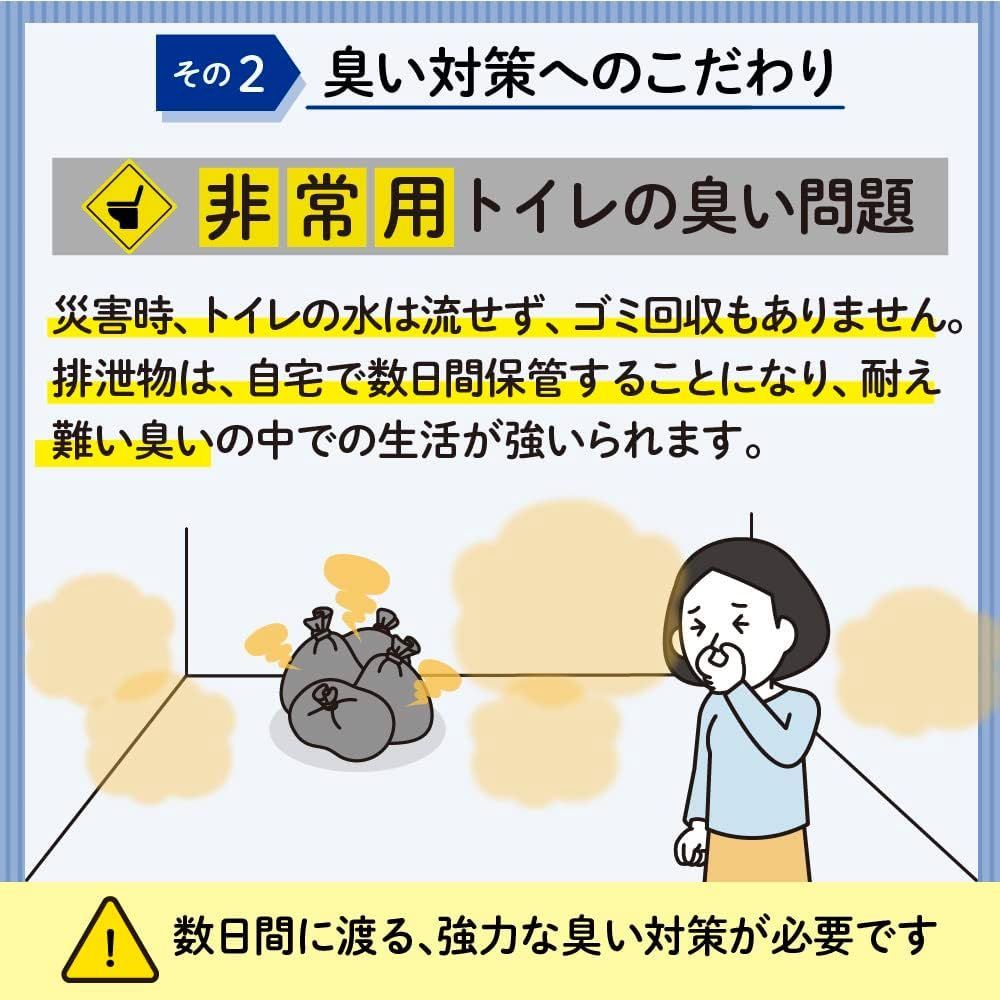 防災グッズ】非常用トイレセット 【50回分/交換目安15年】 臭わない袋