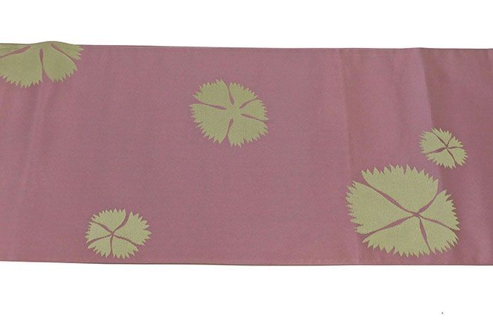 袋帯 未着用超美品 辻村寿三郎 ジュサブロー 撫子模様 未使用 新古品