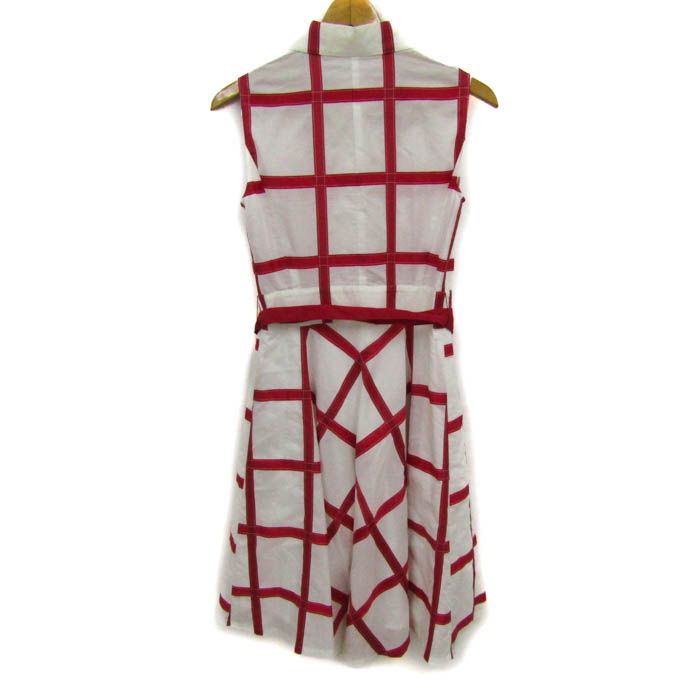 【新品未使用品】M'SGRACY ノースリーブワンピース38サイズ エムズグレイシー 晩夏〜秋冬38号サイズ ノースリーブオリーブ