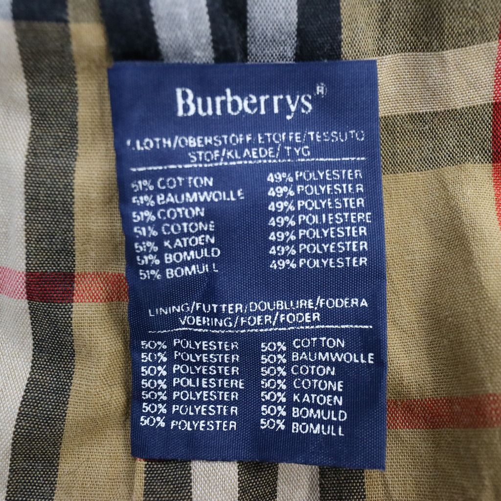 SALE/ 90年代 Burberrys バーバリーズ トレンチコート コート 防寒