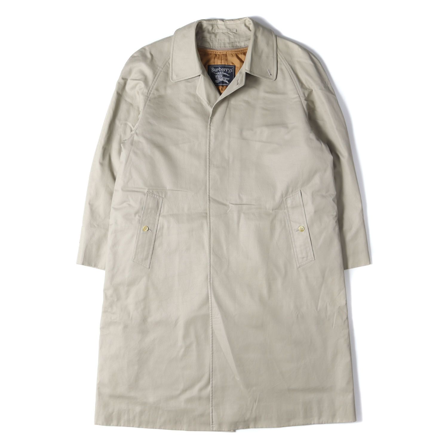 BURBERRY バーバリー コート 90s メガチェック ウール ライナー 付き ステンカラー コート バルマカーン 裏地ノバチェック BURBERRYS ベージュ アウター シンプル ブランド ヴィンテージ 古着