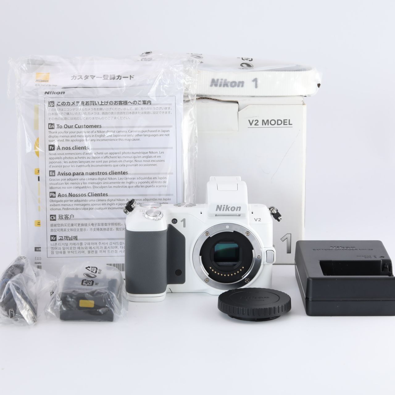 Nikon ニコン ミラーレス一眼 Nikon 1 V2 ボディ ホワイト - カメラ ...