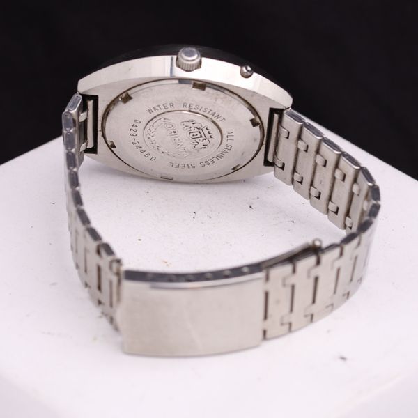 オリエント☆メンズ☆自動巻き☆デイデイト☆稼働品☆時計　オートマ ORIENT オリエント クロノエース デイデイト 23石 カットガラス F429