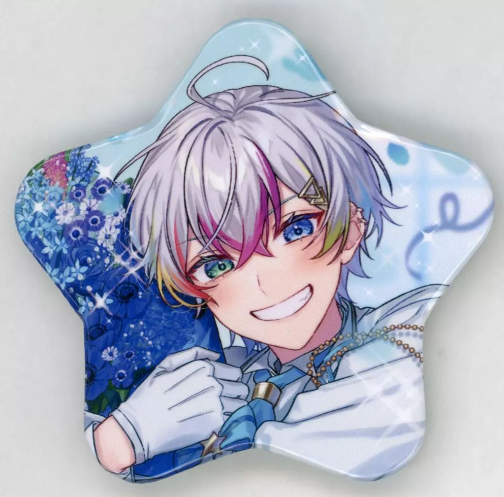 中古】バッジ・ピンズ Relu(すたぽら) 誕生日記念 星型缶バッジ 2023