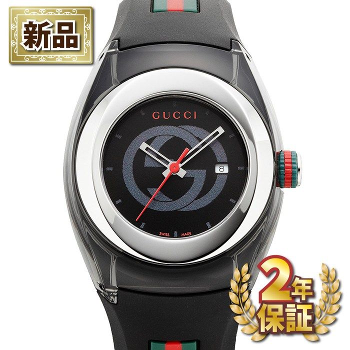 グッチ GUCCI 腕時計 シンク YA137301 インターロッキングG ブラック 