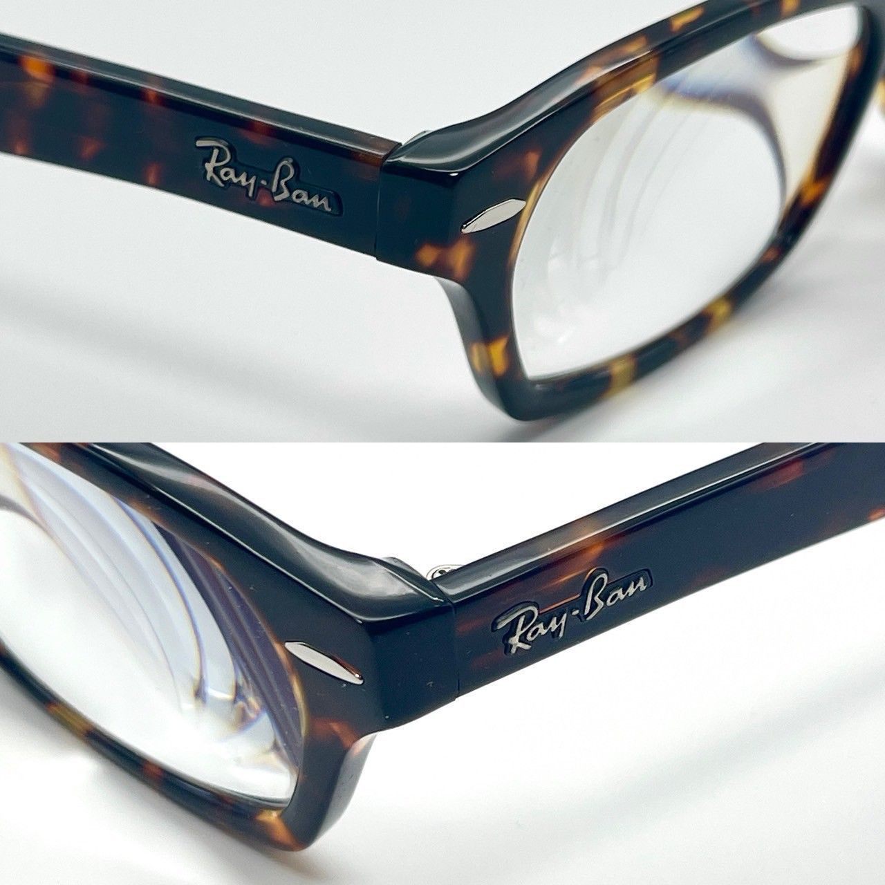 レイバン 眼鏡 メガネ プラスチック ダークブラウン ブラウン 美品  