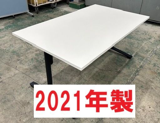 2021年製 コクヨ ビエナ W1800 会議テーブル ホワイト キャスター脚 ミーティング オフィス家具 オフィス用品