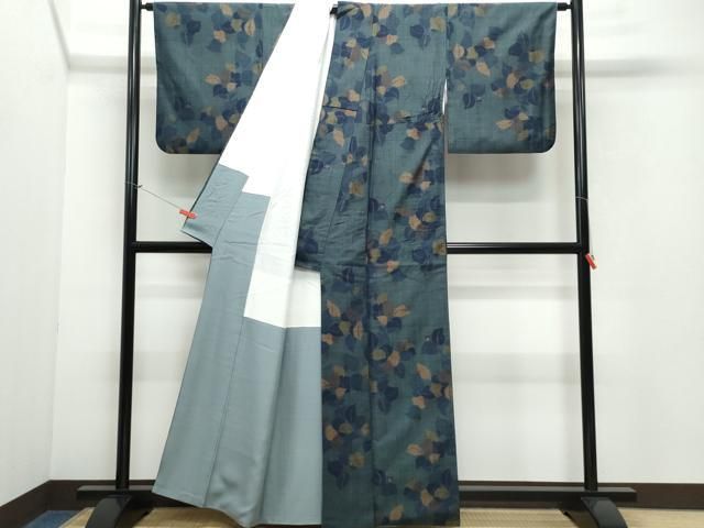 平和屋着物○小千谷紬 草花文 正絹 逸品 CAAV6786vf - メルカリ 