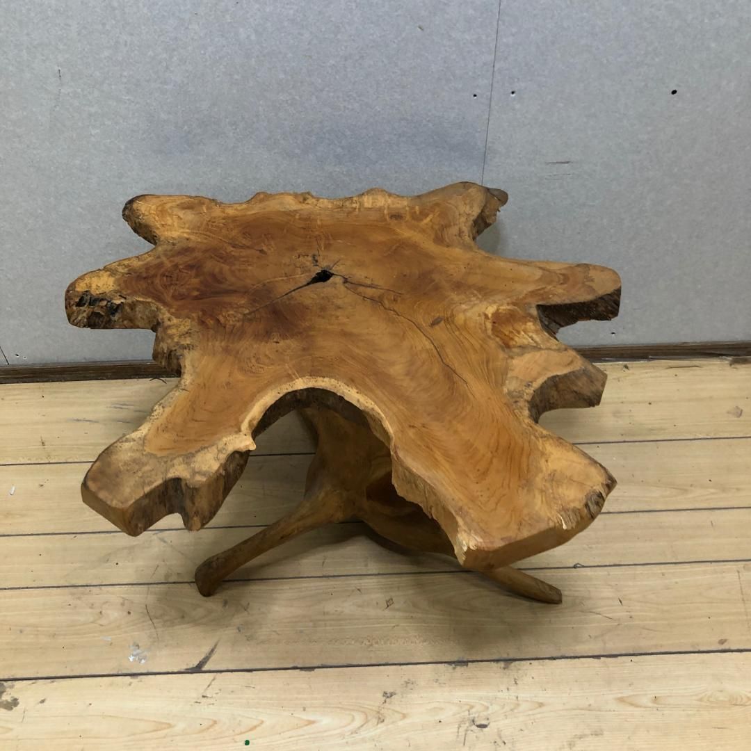 天然木 一枚板 ローテーブル サイドテーブル 無垢材 天然形状 流木風