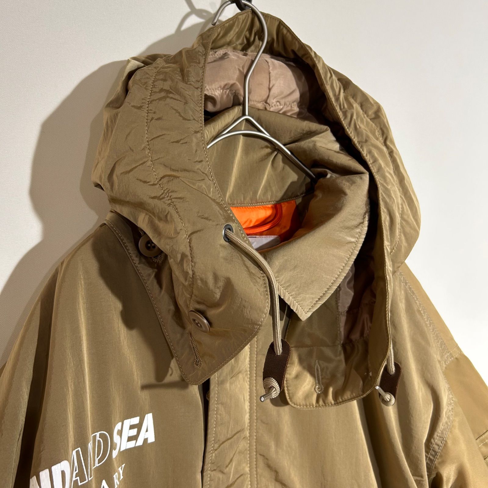 最終価格！希少48SHELLAC ラビットファーモッズコート ネイビー 最終価格！希少48SHELLAC ラビットファーモッズコート ネイビー ファー