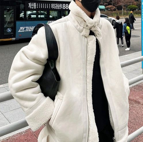 COSYHARU公式] マンハッタン ブラック ムートン ムートン アウター