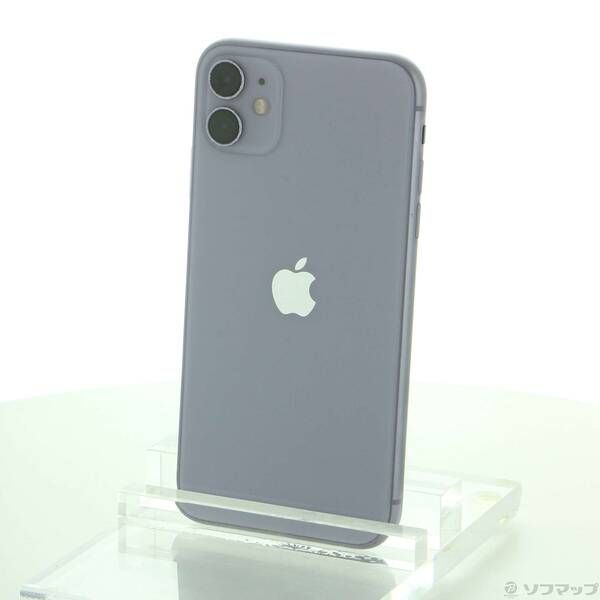 中古品〕 iPhone11 64GB パープル MWLX2J／A SIMフリー【198】 Apple