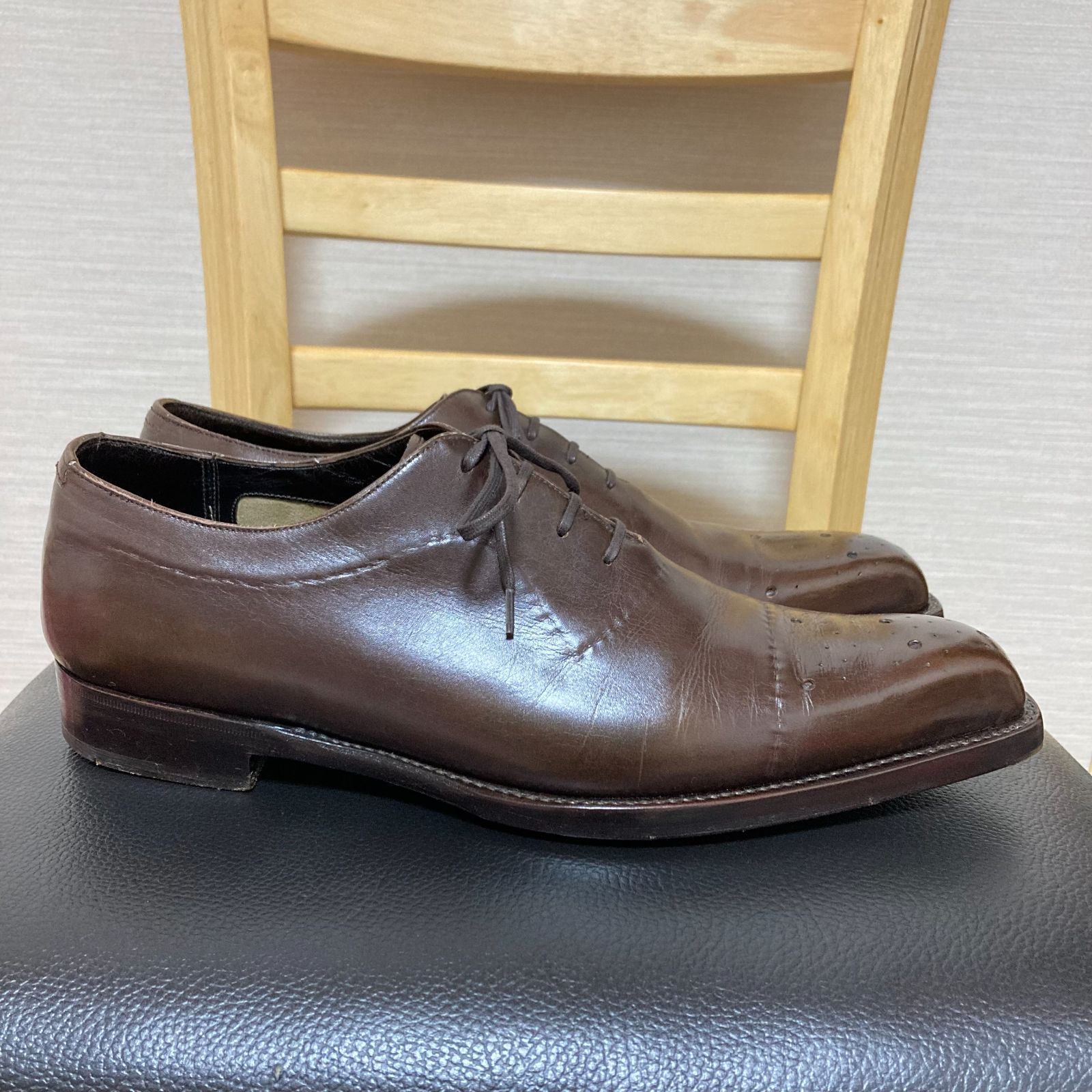シルヴァノラッタンジ SILVANO LATTANZI 靴 27cm 茶 ビジネスシューズ 