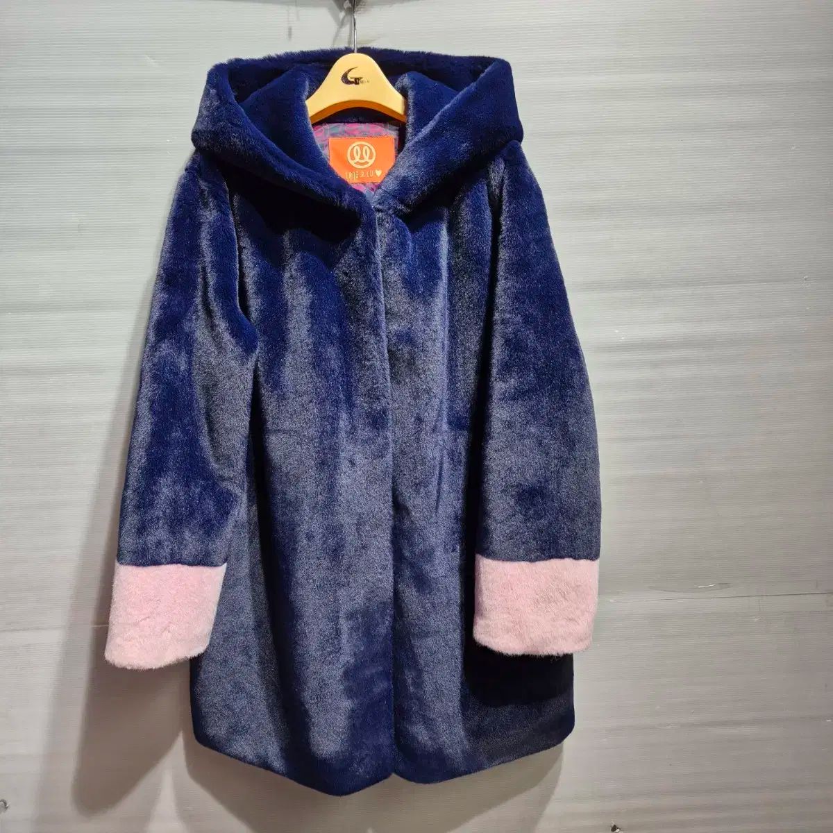 リンクスU フードファーコート ネイビー