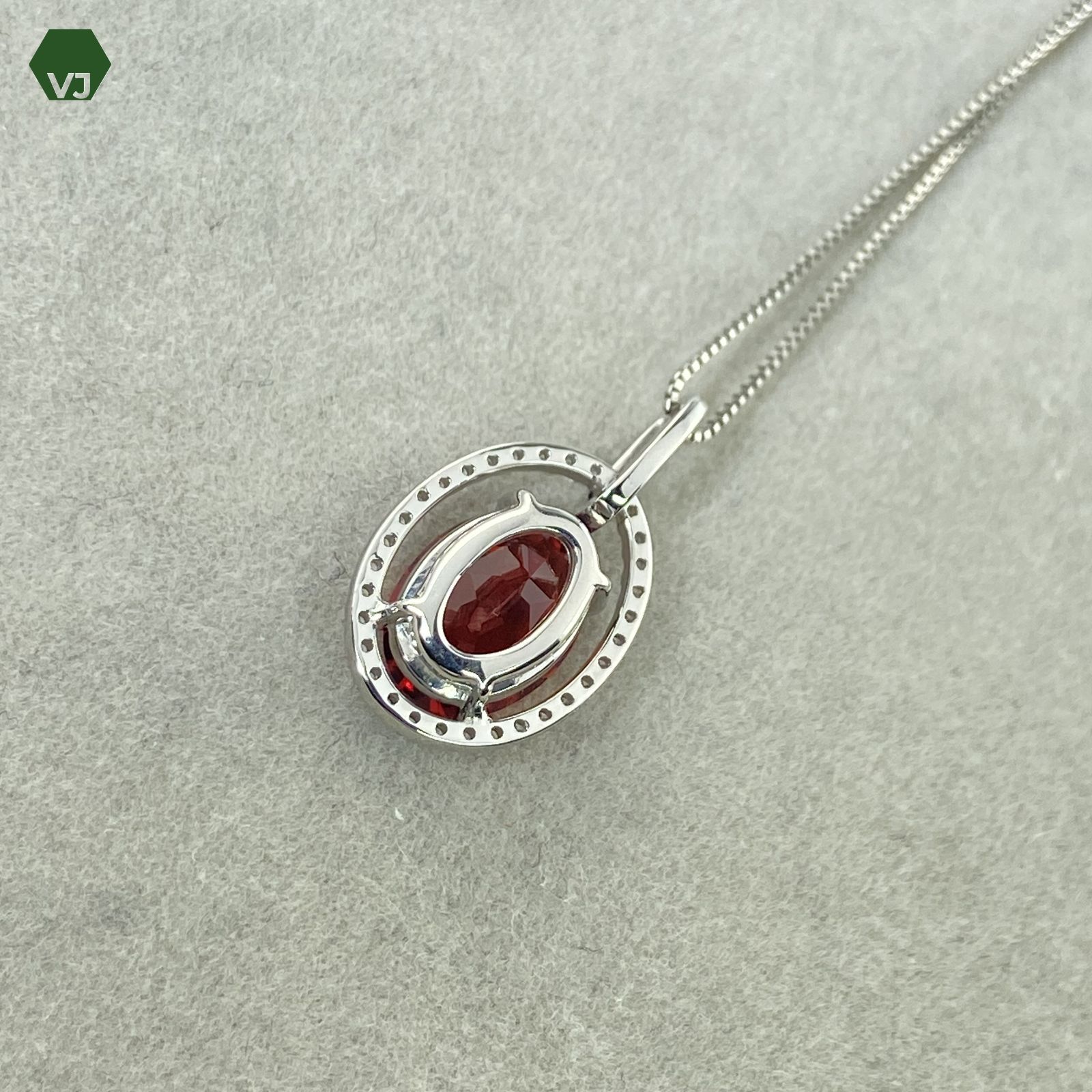 13‐30】アンデシン ダイヤモンド ネックレス 1.46ct D0.12ct【中古  