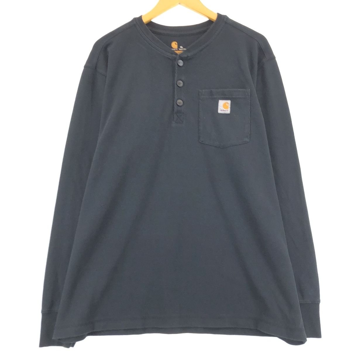 古着 カーハート Carhartt RELAXED FIT ヘンリーネック サーマルロングTシャツ メンズXL/eaa432221