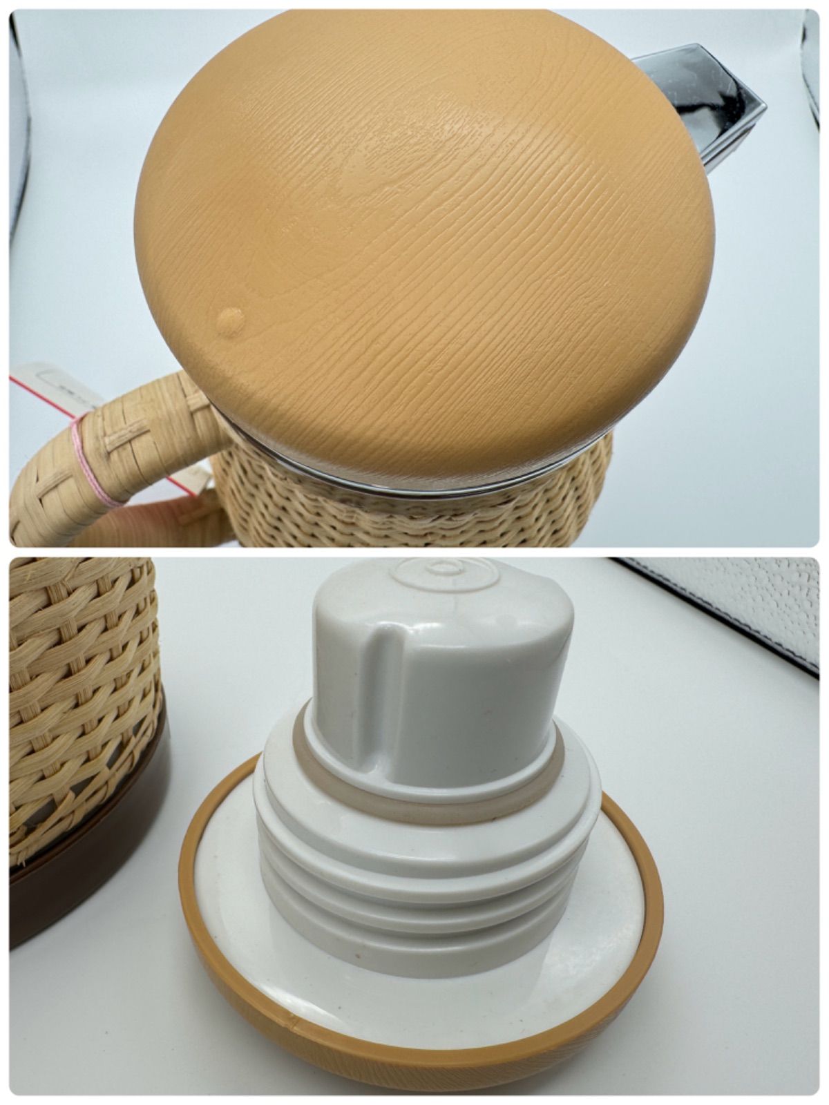 未使用品】象印 藤ポット TST-70C 藤ギフトセット 藤ポット・グラス