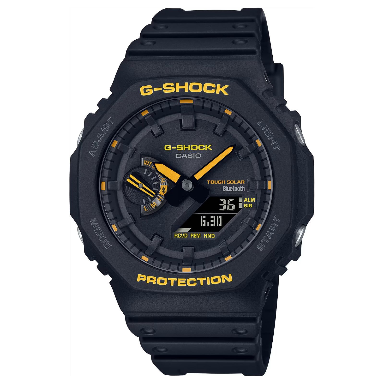 即納】国内正規品 CASIO カシオ G-SHOCK Gショック Caution Yellowシリーズ タフソーラー モバイルリンク GA -B2100CY-1AJF 腕時計 メンズ - メルカリ