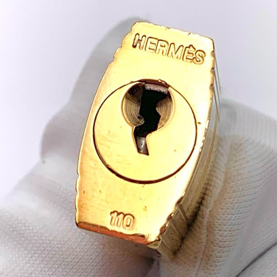 HERMES エルメス カデナ 110番 ゴールド 24Kメッキ 鍵付き 南京錠