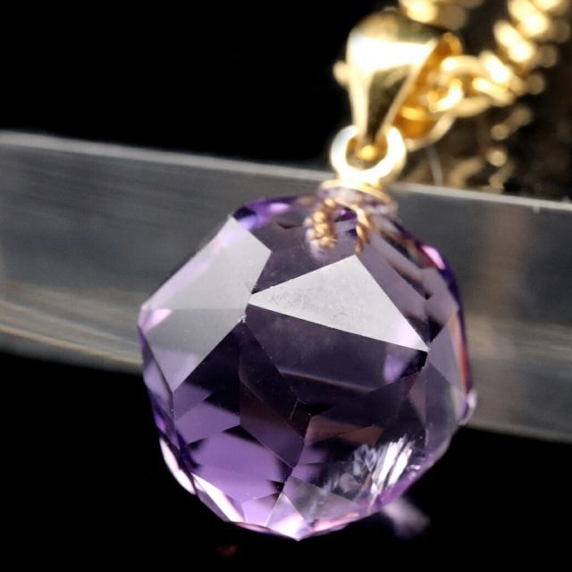 18金　アメジスト ペンダント トップ 紫水晶 天然石 パワーストーン 誕生石 アメジスト ペンダント トップ 紫水晶 天然石 パワーストーン 2月